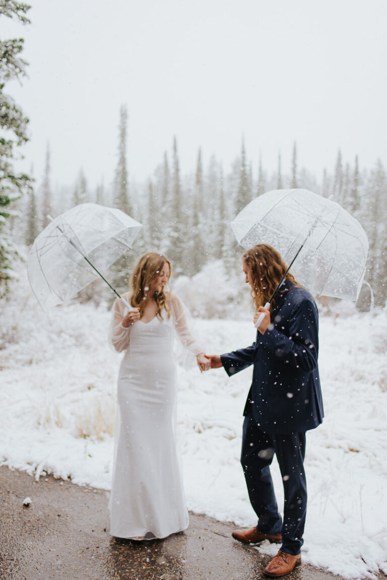 Carley & Tyler || Magical Snowy Mountain Wedding